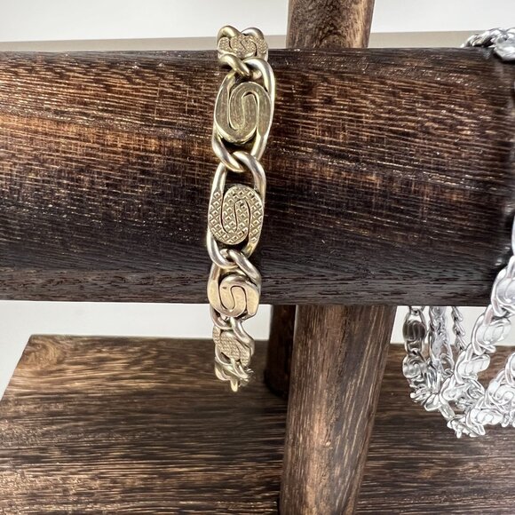 Gold-Tone & Silver-Tone Chain Link Bracelets Set Of 2 - Picture 3 of 3
